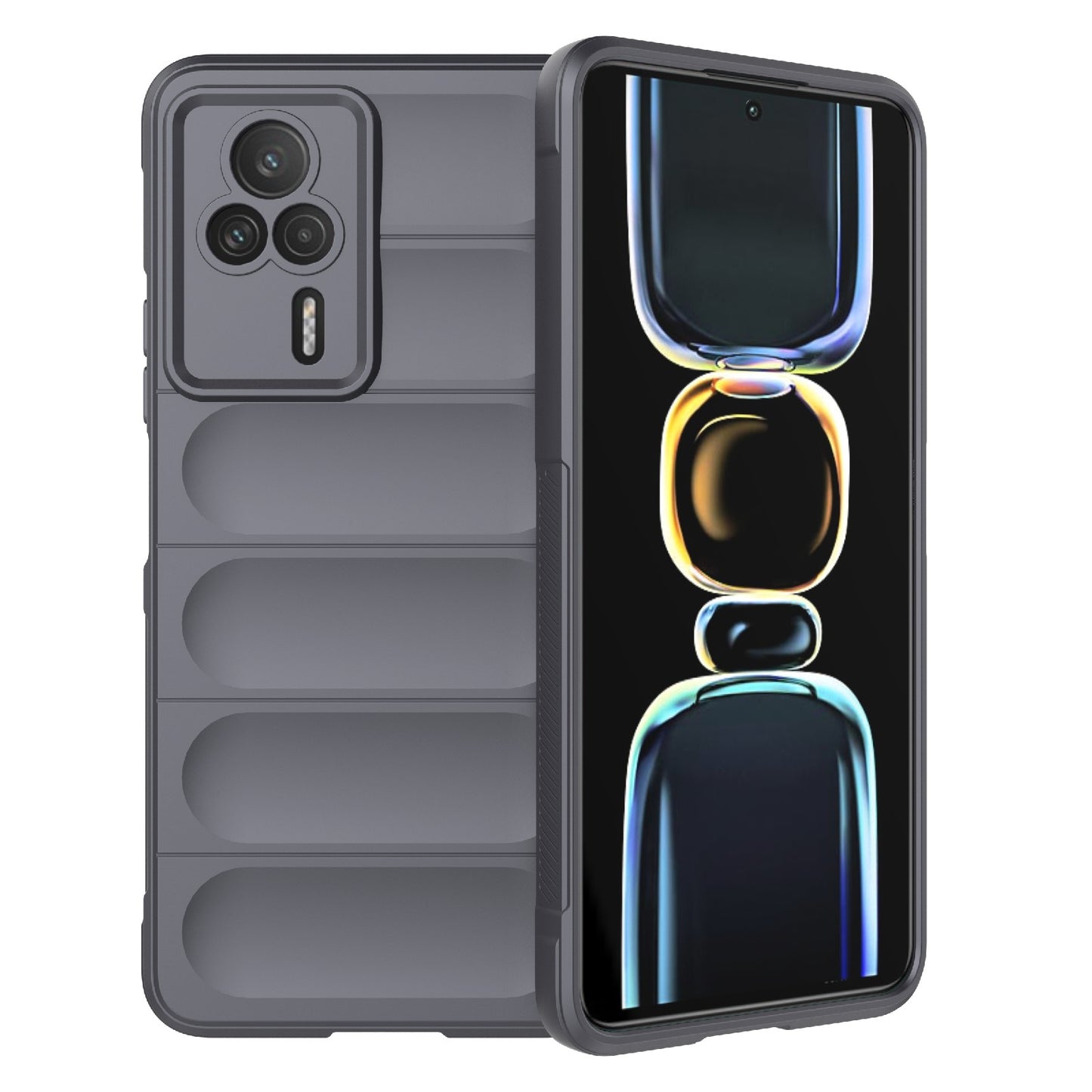 Xiaomi Redmi K60E 5G Magic Shield TPU + Flannel Phone Case: Durable, Non-toxic, Easy Access, Stylish Design
