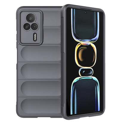 Xiaomi Redmi K60E 5G Magic Shield TPU + Flannel Phone Case: Durable, Non-toxic, Easy Access, Stylish Design