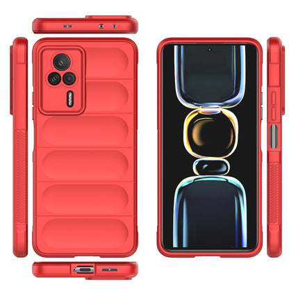 Xiaomi Redmi K60E 5G Magic Shield TPU + Flannel Phone Case: Durable, Non-toxic, Easy Access, Stylish Design