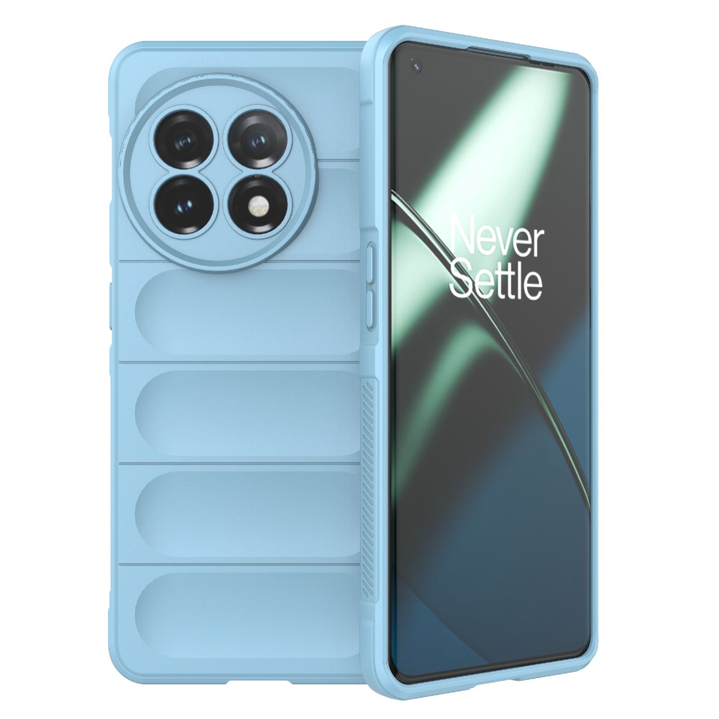 OnePlus 11 5G Magic Shield TPU + Flannel Phone Case: Durable, Non-toxic, Easy Access, Stylish Design