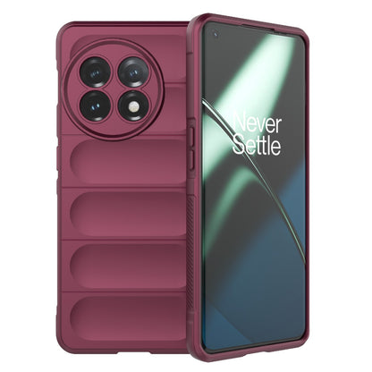 OnePlus 11 5G Magic Shield TPU + Flannel Phone Case: Durable, Non-toxic, Easy Access, Stylish Design