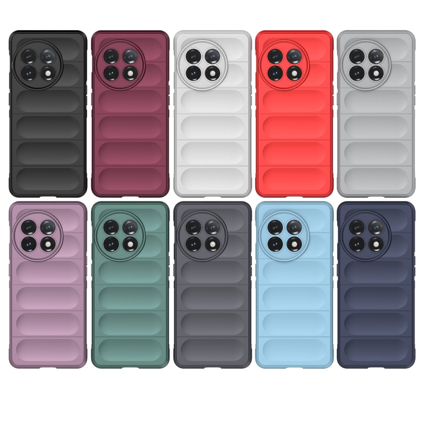 OnePlus 11 5G Magic Shield TPU + Flannel Phone Case: Durable, Non-toxic, Easy Access, Stylish Design
