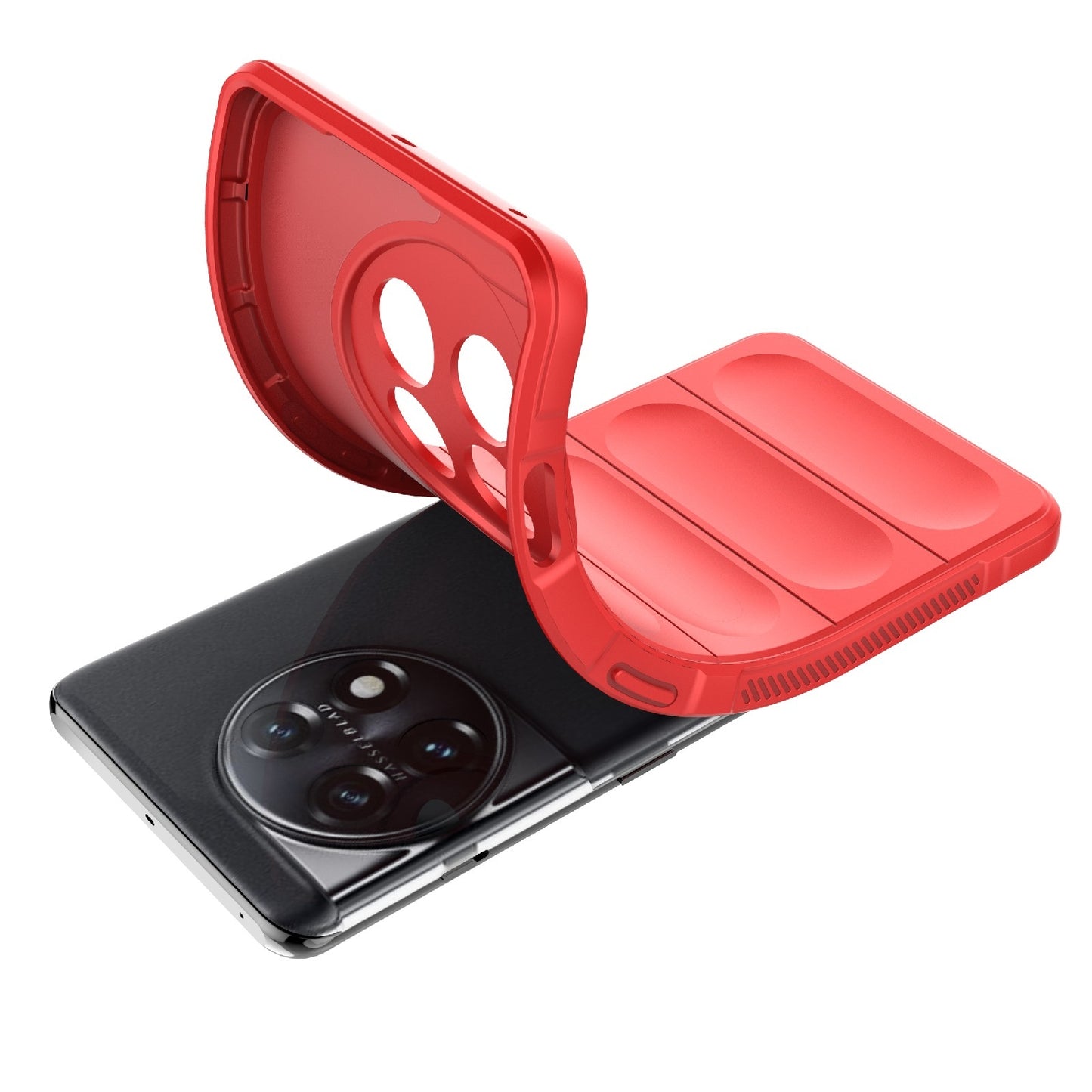 OnePlus 11 5G Magic Shield TPU + Flannel Phone Case: Durable, Non-toxic, Easy Access, Stylish Design