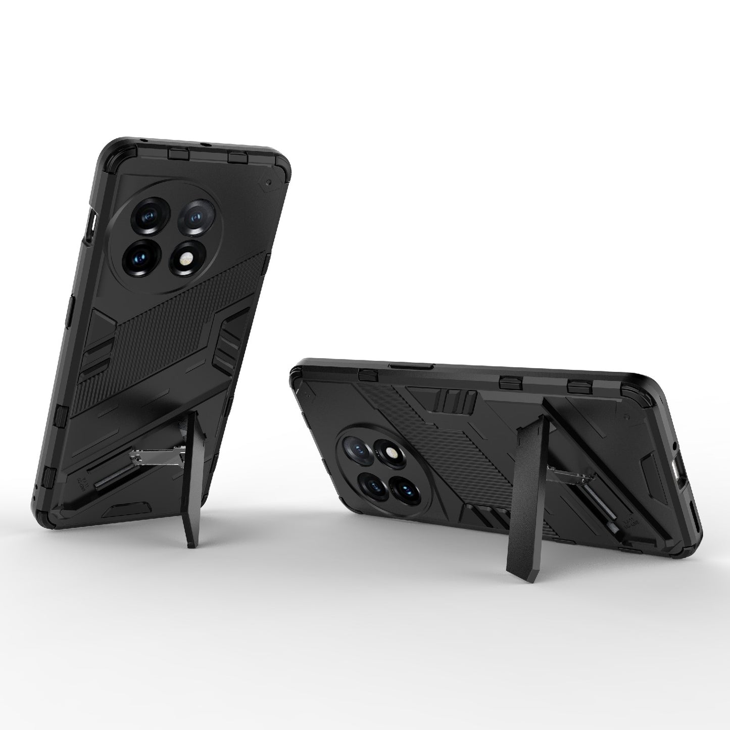 OnePlus 11 5G Shockproof Phone Case - Punk Armor 2-in-1 PC + TPU with Invisible Holder