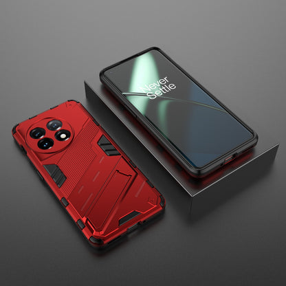 OnePlus 11 5G Shockproof Phone Case - Punk Armor 2-in-1 PC + TPU with Invisible Holder