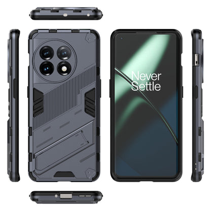 OnePlus 11 5G Shockproof Phone Case - Punk Armor 2-in-1 PC + TPU with Invisible Holder