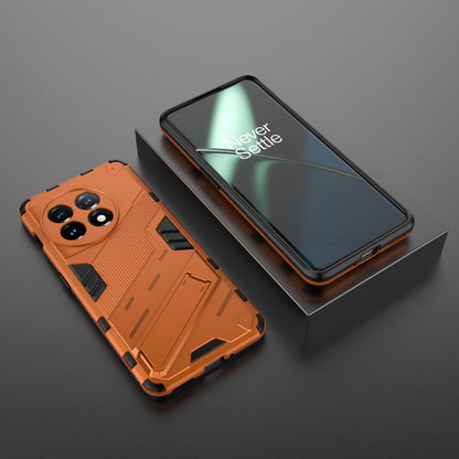 OnePlus 11 5G Shockproof Phone Case - Punk Armor 2-in-1 PC + TPU with Invisible Holder