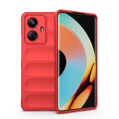 Realme 10 Pro+ 5G Magic Shield TPU + Flannel Phone Case: Durable, Non-toxic, Easy Access, Stylish Design
