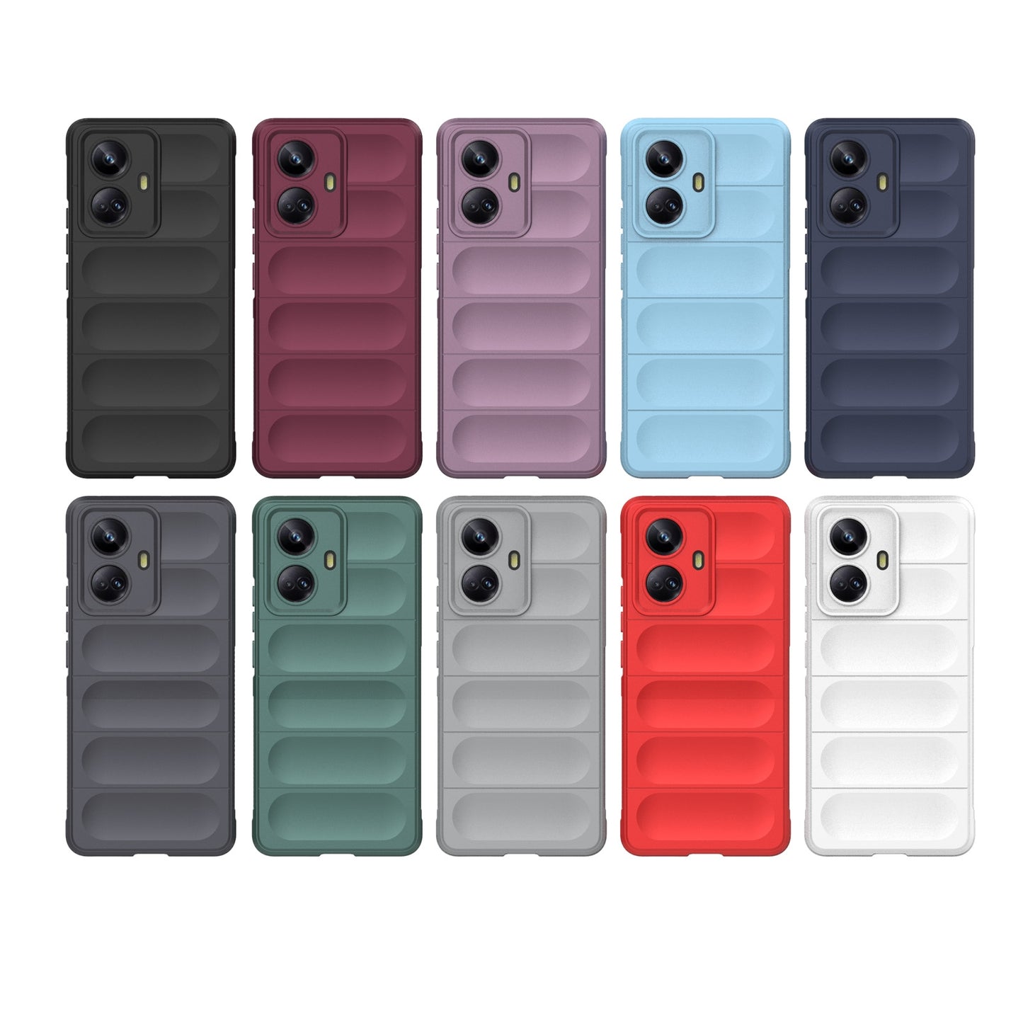 Realme 10 Pro+ 5G Magic Shield TPU + Flannel Phone Case: Durable, Non-toxic, Easy Access, Stylish Design