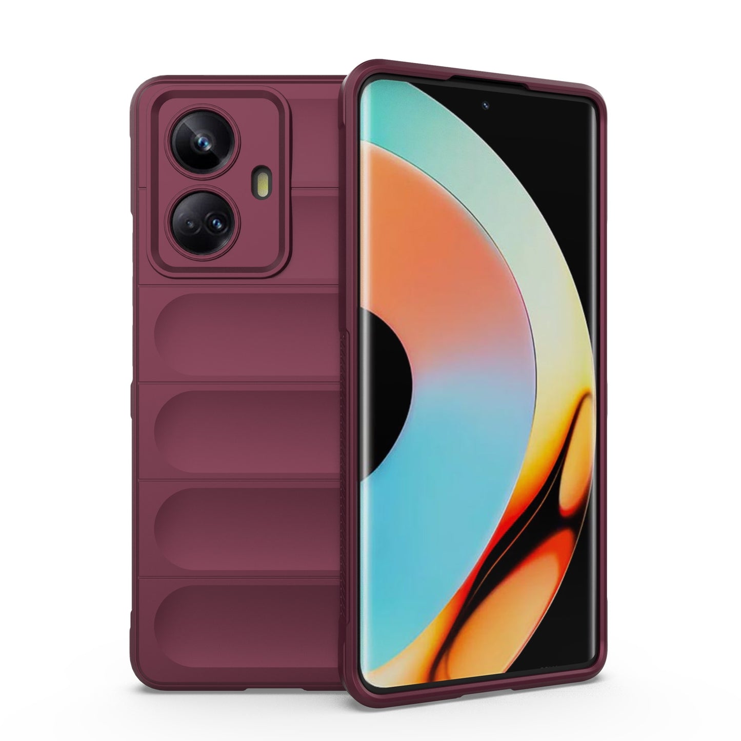 Realme 10 Pro+ 5G Magic Shield TPU + Flannel Phone Case: Durable, Non-toxic, Easy Access, Stylish Design
