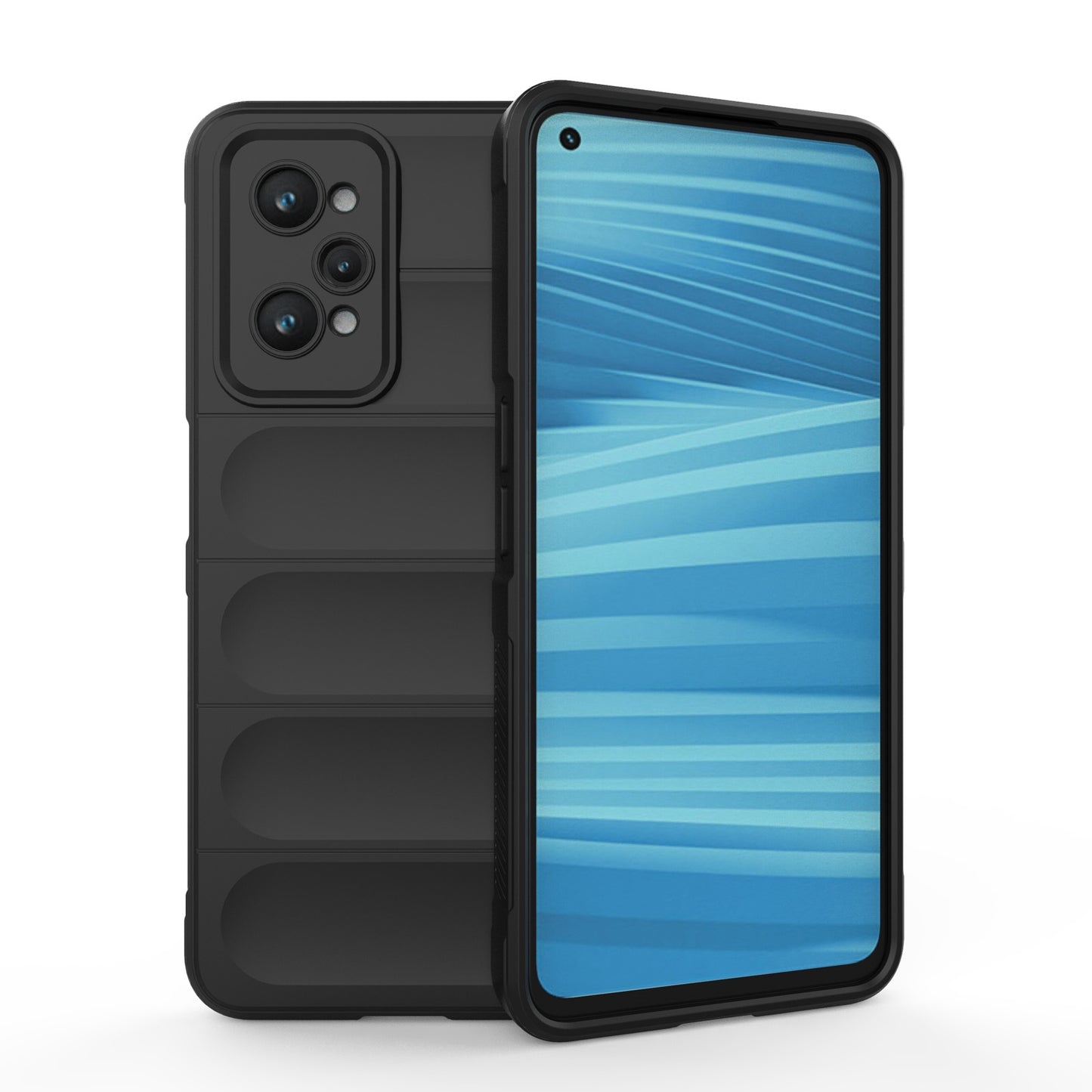 Realme GT2 Magic Shield TPU + Flannel Phone Case: Durable, Non-toxic, Easy Access, Stylish Design