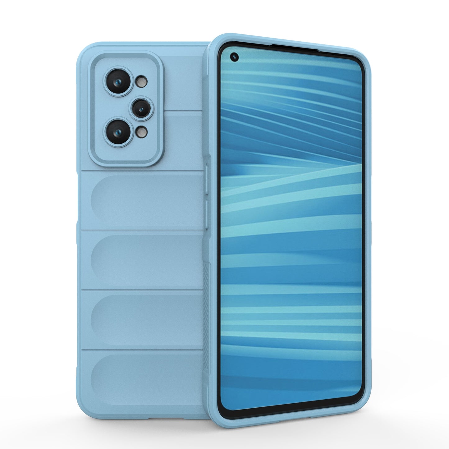 Realme GT2 Magic Shield TPU + Flannel Phone Case: Durable, Non-toxic, Easy Access, Stylish Design