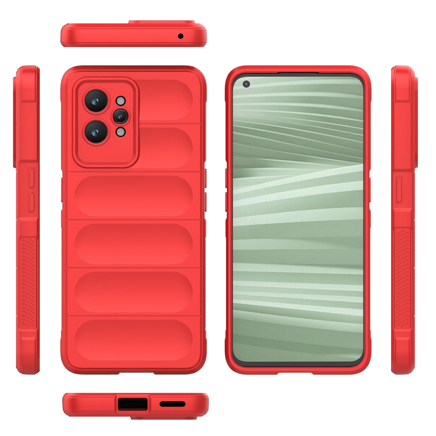 Realme GT2 Pro Magic Shield TPU + Flannel Phone Case: Durable, Non-toxic, Easy Access, Stylish Design