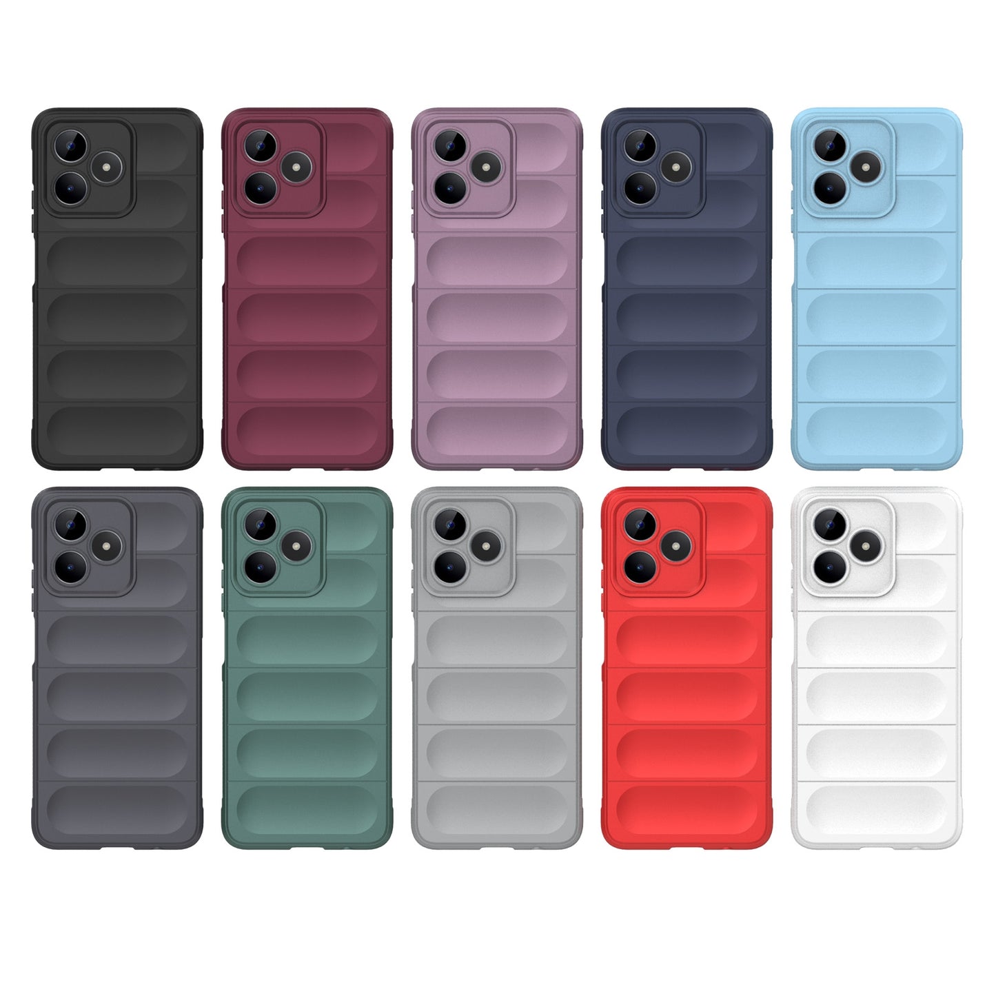 Realme C53 4G Magic Shield TPU + Flannel Phone Case: Durable, Non-toxic, Easy Access, Stylish Design