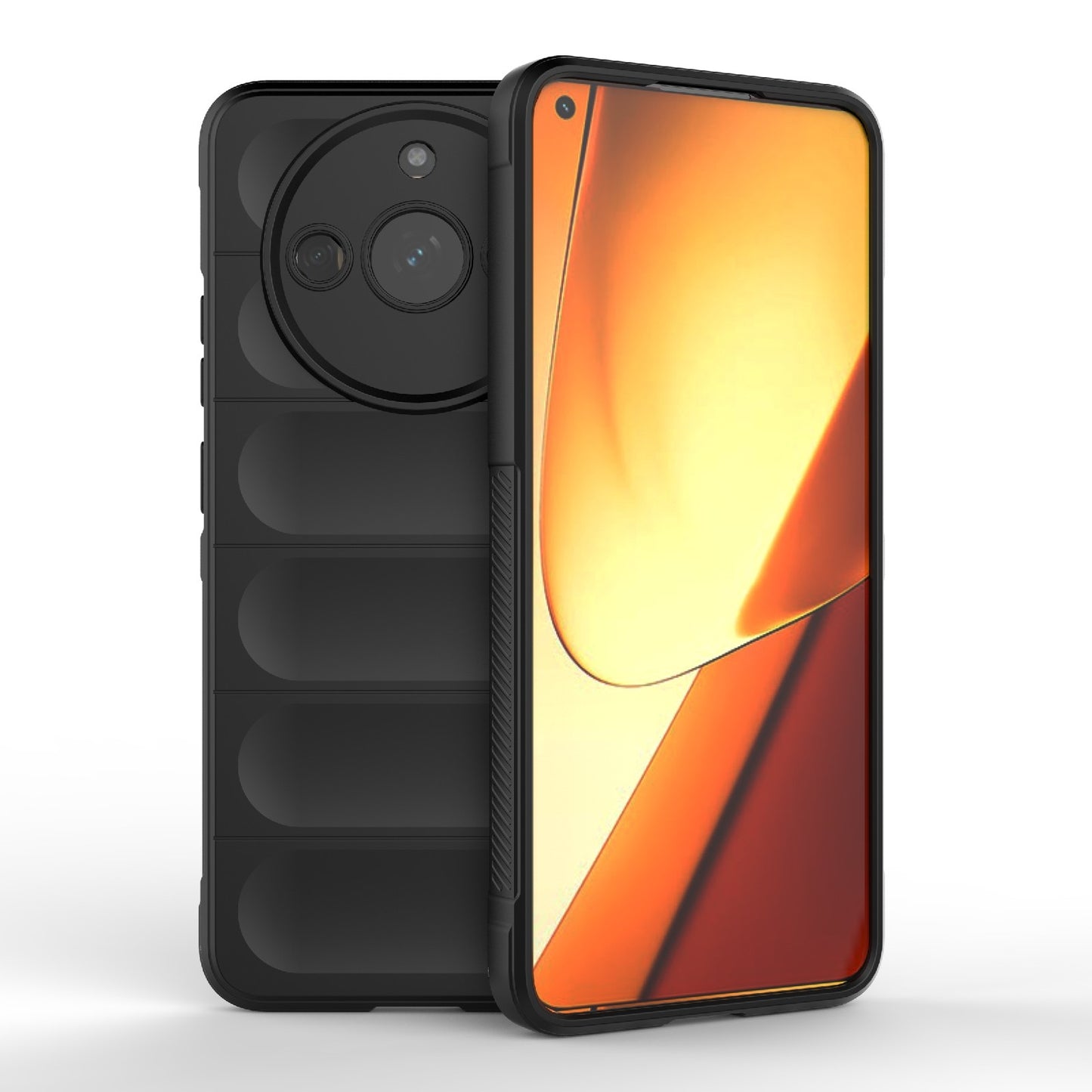 Realme 11 5G Magic Shield TPU + Flannel Phone Case: Durable, Non-toxic, Easy Access, Stylish Design