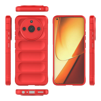 Realme 11 5G Magic Shield TPU + Flannel Phone Case: Durable, Non-toxic, Easy Access, Stylish Design