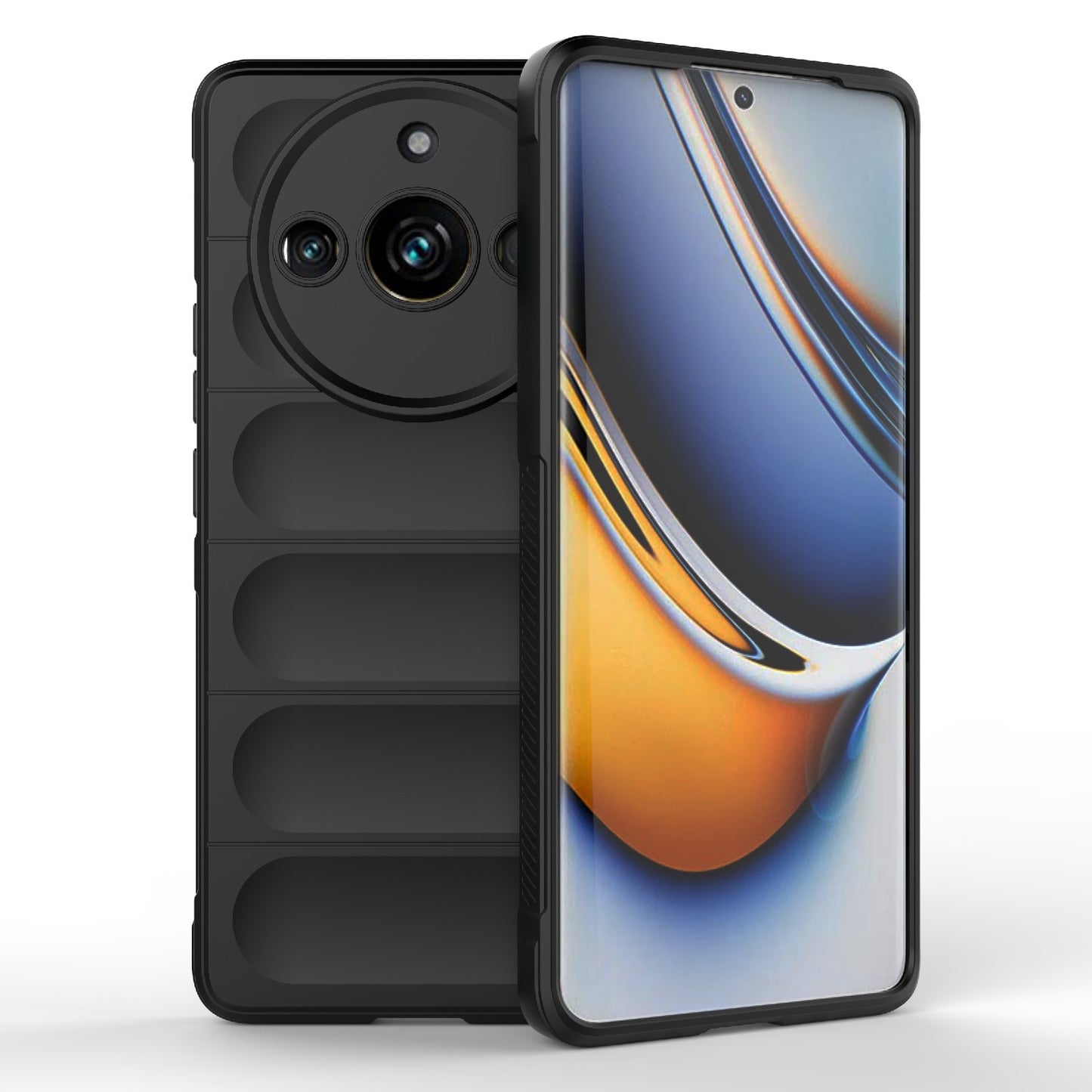 Realme 11 Pro+ 5G Magic Shield TPU + Flannel Phone Case: Durable, Non-toxic, Easy Access, Stylish Design