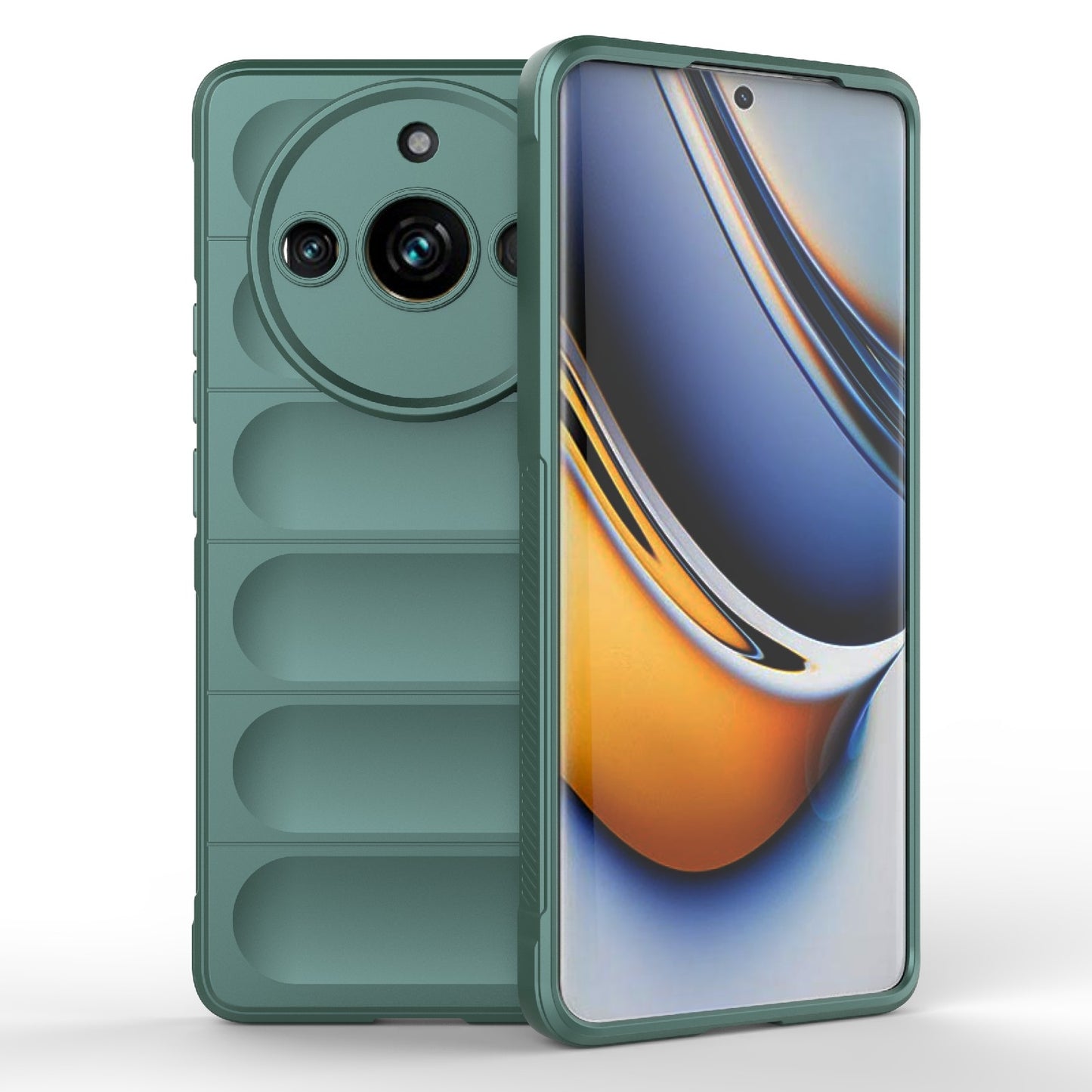 Realme 11 Pro+ 5G Magic Shield TPU + Flannel Phone Case: Durable, Non-toxic, Easy Access, Stylish Design