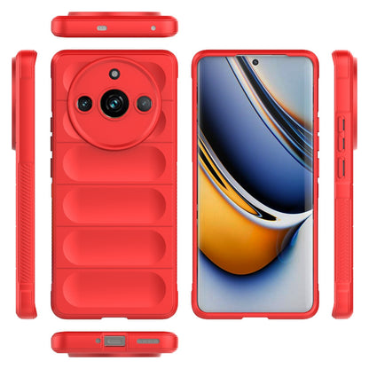 Realme 11 Pro+ 5G Magic Shield TPU + Flannel Phone Case: Durable, Non-toxic, Easy Access, Stylish Design