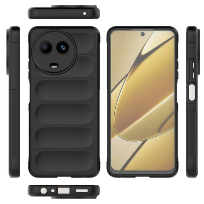 Realme 11 5G Global Magic Shield TPU + Flannel Phone Case: Durable, Non-toxic, Easy Access, Stylish Design