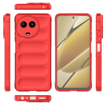 Realme 11 5G Global Magic Shield TPU + Flannel Phone Case: Durable, Non-toxic, Easy Access, Stylish Design