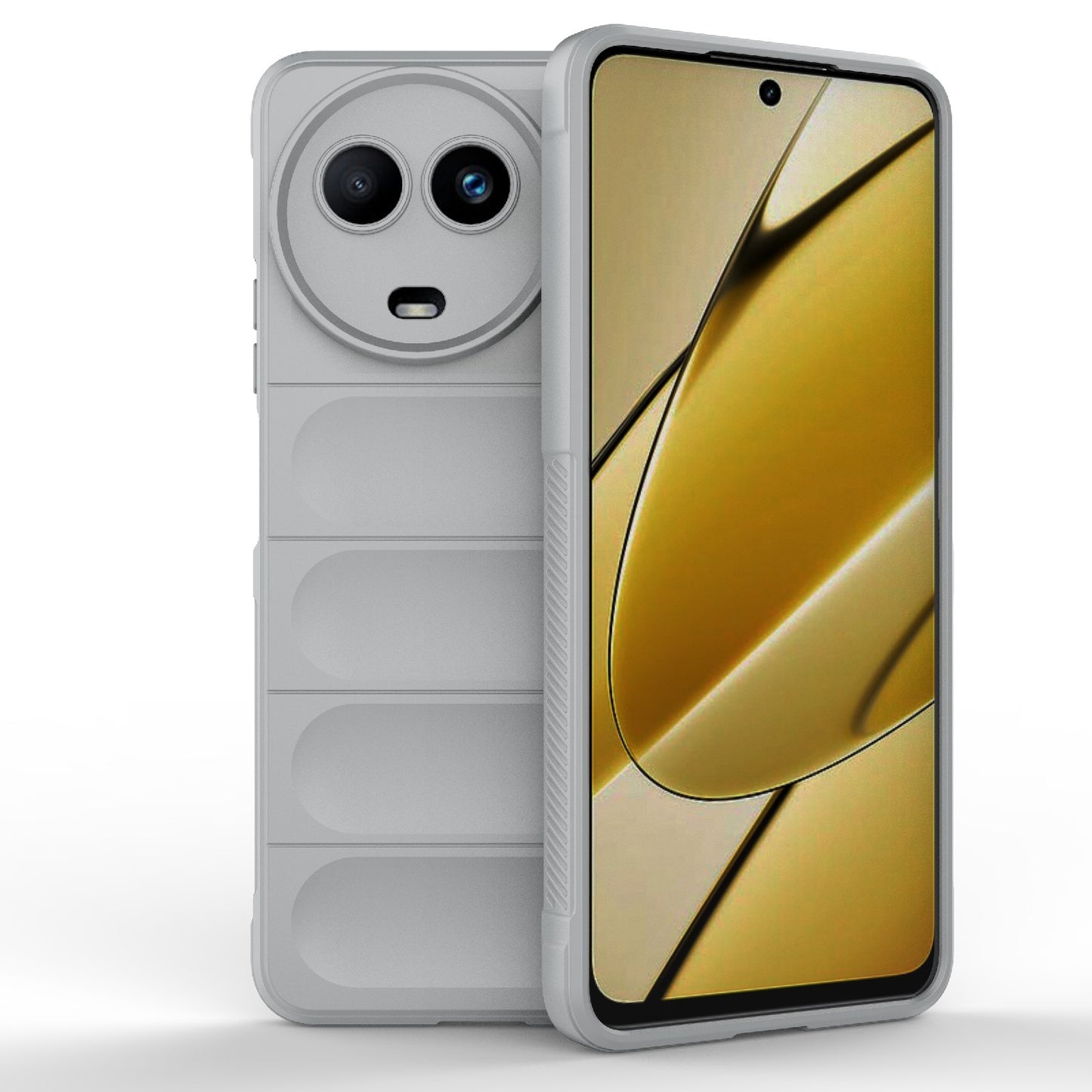 Realme 11 5G Global Magic Shield TPU + Flannel Phone Case: Durable, Non-toxic, Easy Access, Stylish Design