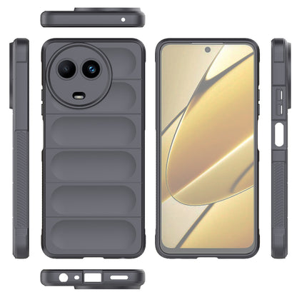 Realme 11 5G Global Magic Shield TPU + Flannel Phone Case: Durable, Non-toxic, Easy Access, Stylish Design