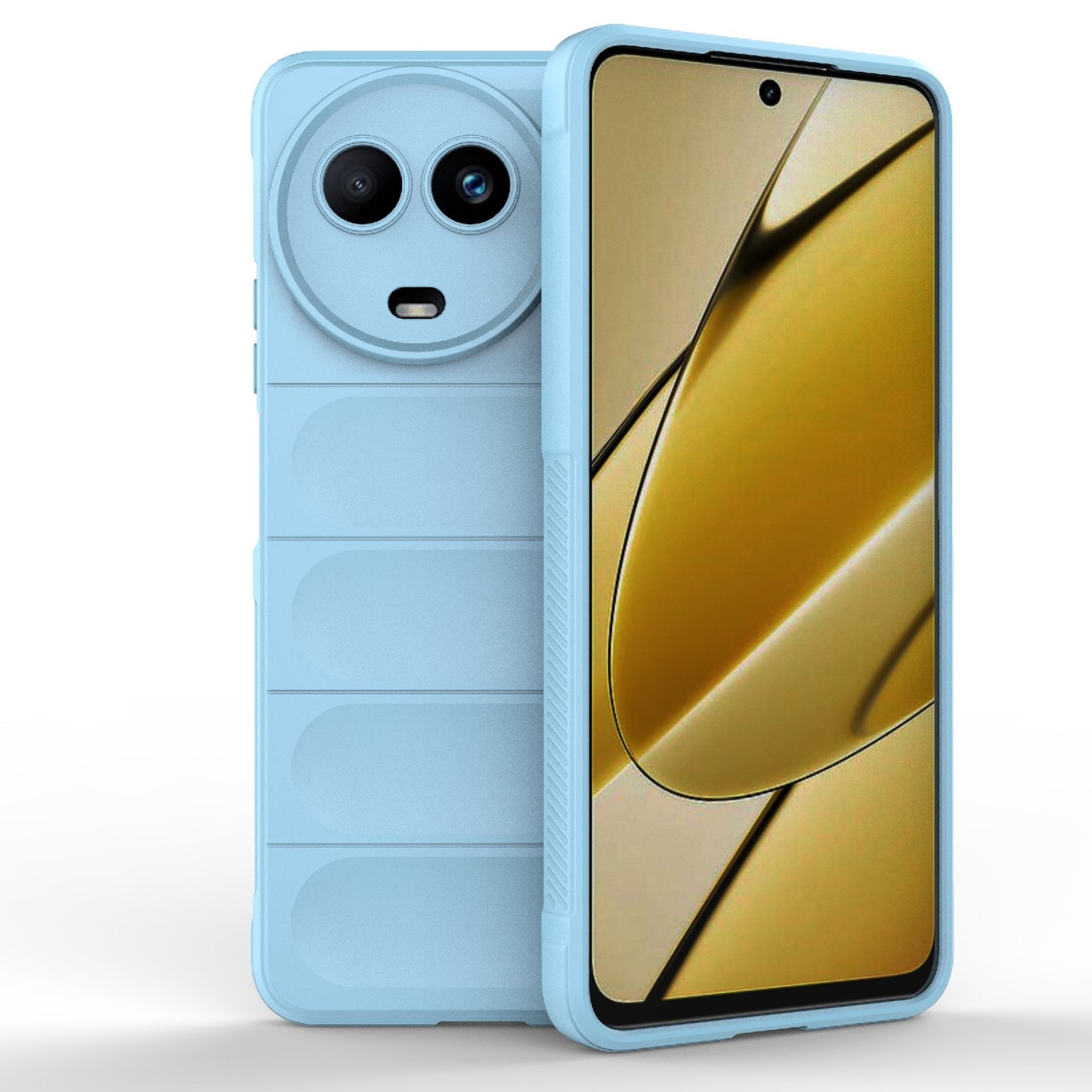Realme 11 5G Global Magic Shield TPU + Flannel Phone Case: Durable, Non-toxic, Easy Access, Stylish Design