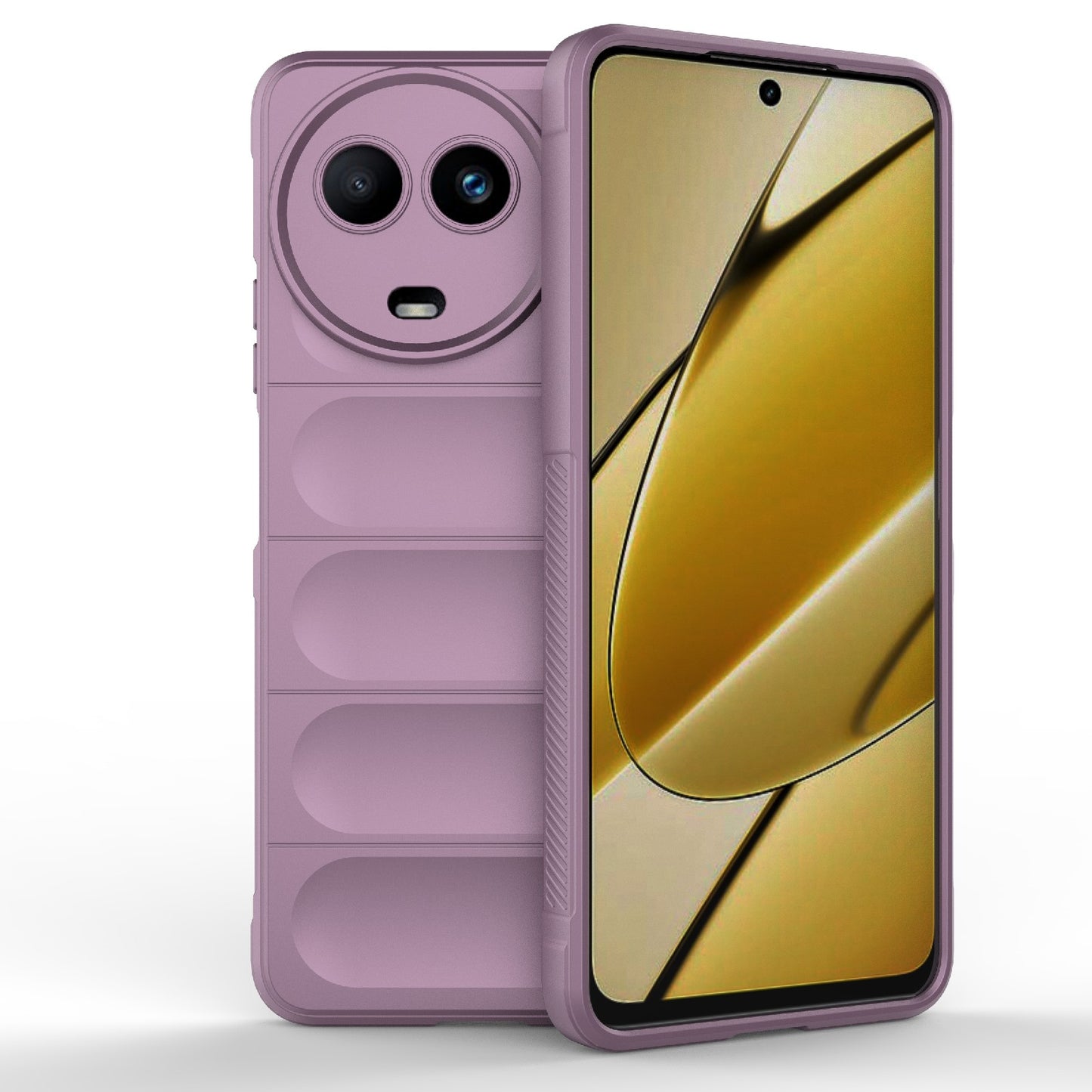 Realme 11 5G Global Magic Shield TPU + Flannel Phone Case: Durable, Non-toxic, Easy Access, Stylish Design
