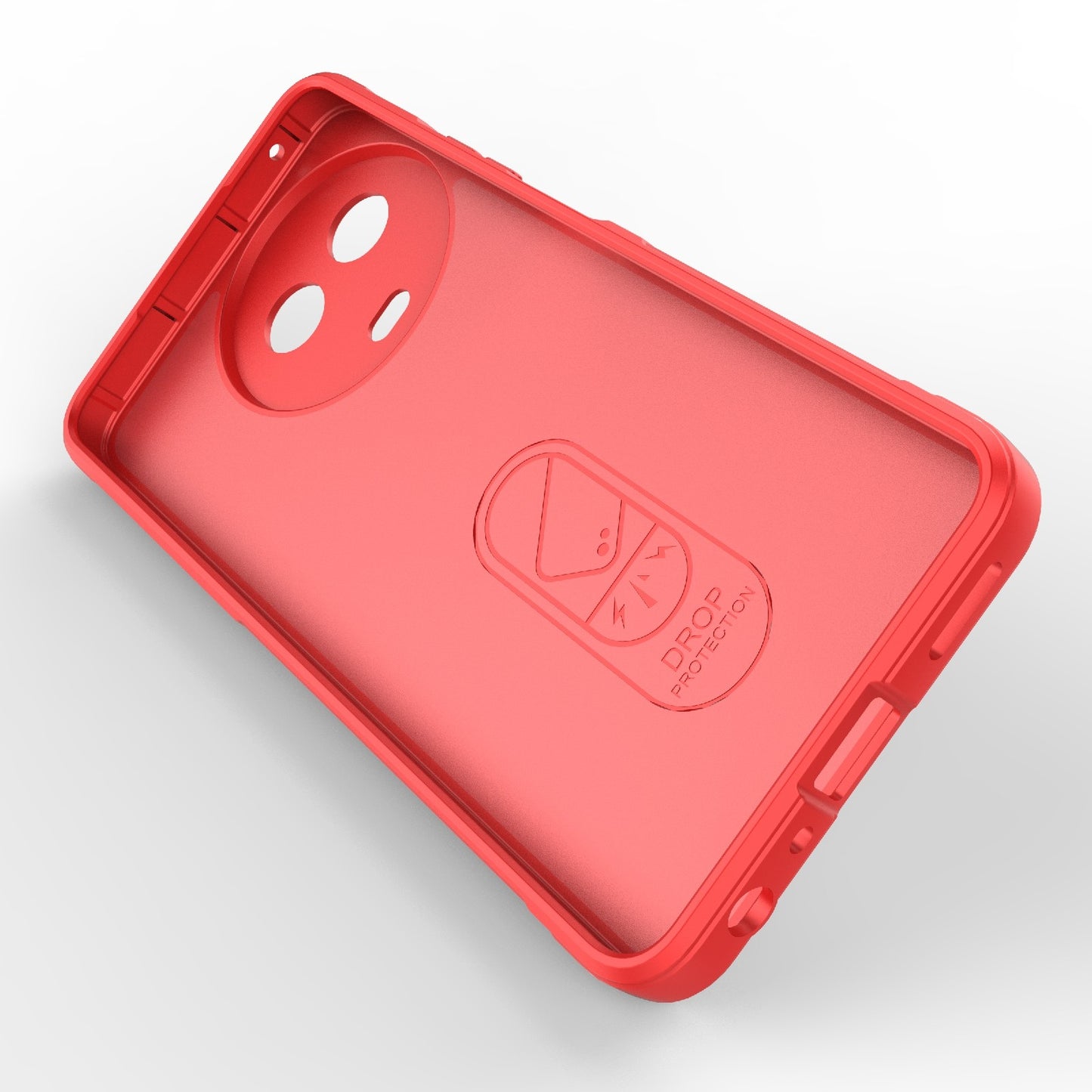 Realme 11 5G Global Magic Shield TPU + Flannel Phone Case: Durable, Non-toxic, Easy Access, Stylish Design
