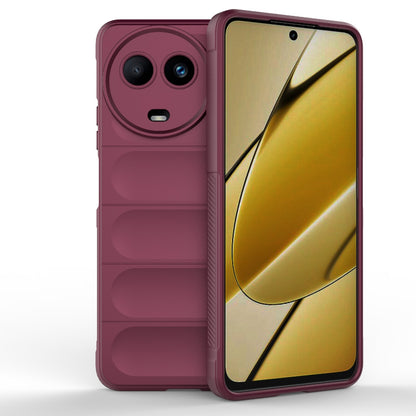 Realme 11 5G Global Magic Shield TPU + Flannel Phone Case: Durable, Non-toxic, Easy Access, Stylish Design