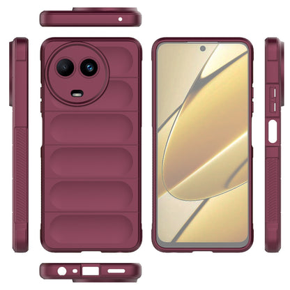 Realme 11 5G Global Magic Shield TPU + Flannel Phone Case: Durable, Non-toxic, Easy Access, Stylish Design