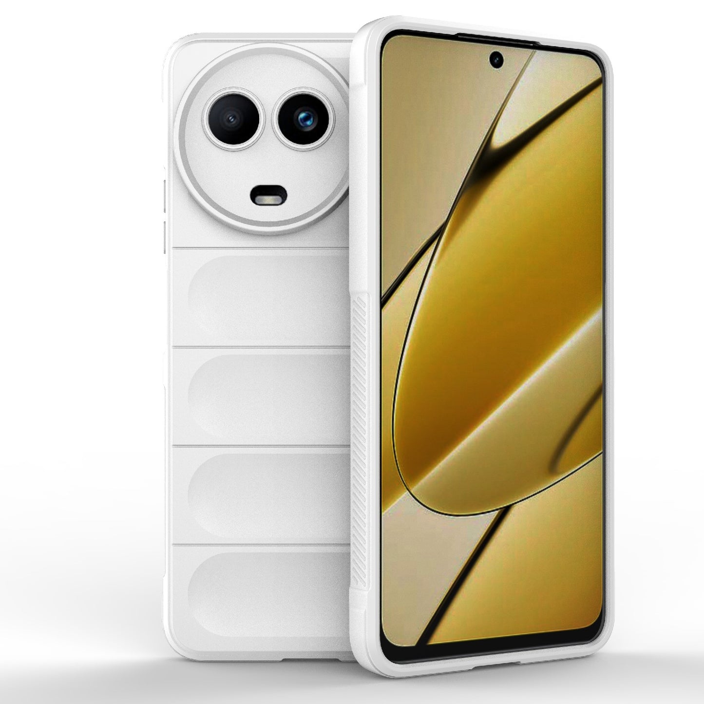 Realme 11 5G Global Magic Shield TPU + Flannel Phone Case: Durable, Non-toxic, Easy Access, Stylish Design