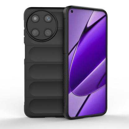 Realme 11 4G Global Magic Shield TPU + Flannel Phone Case: Durable, Non-toxic, Easy Access, Stylish Design
