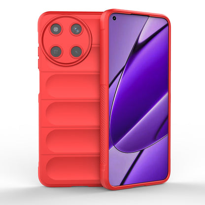 Realme 11 4G Global Magic Shield TPU + Flannel Phone Case: Durable, Non-toxic, Easy Access, Stylish Design