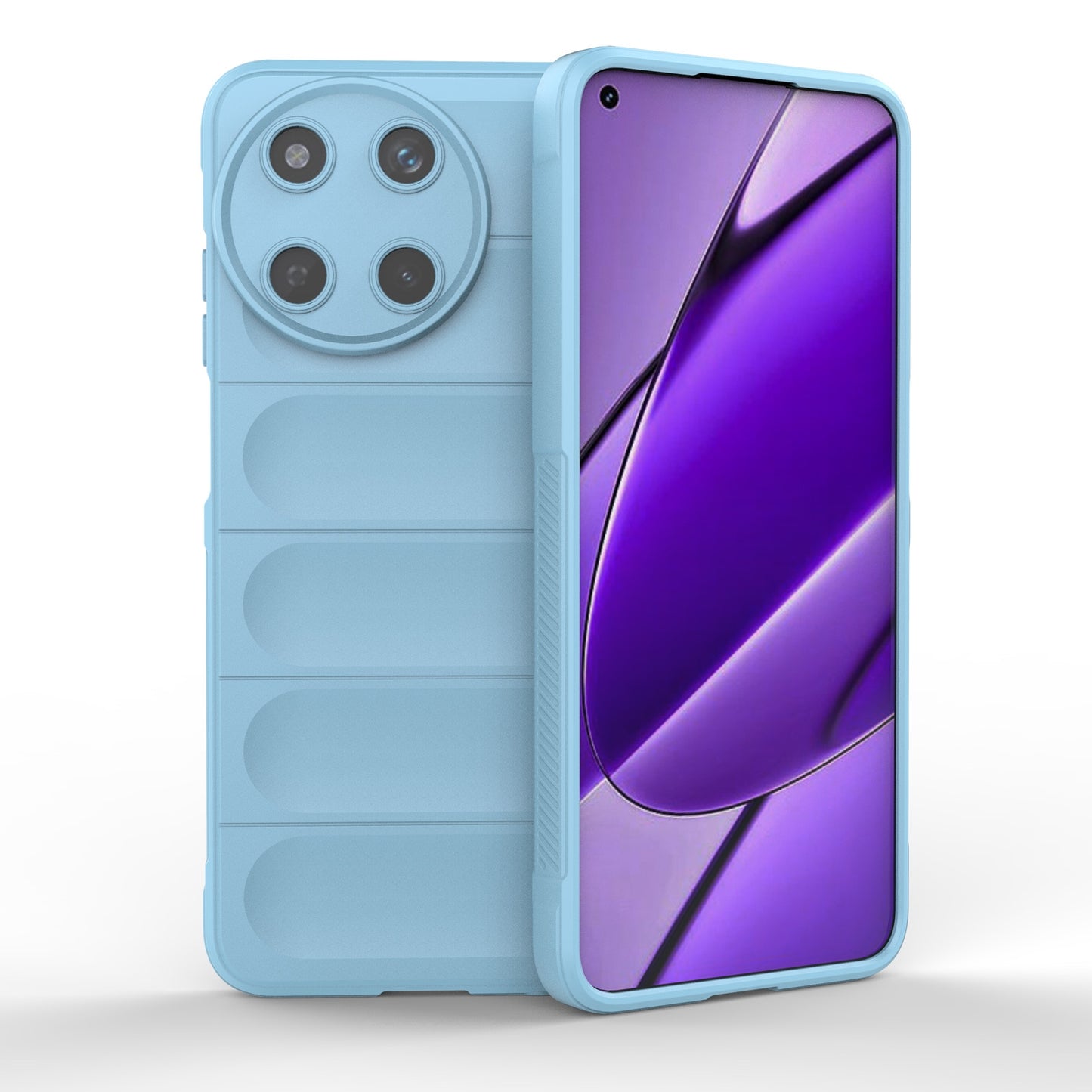 Realme 11 4G Global Magic Shield TPU + Flannel Phone Case: Durable, Non-toxic, Easy Access, Stylish Design