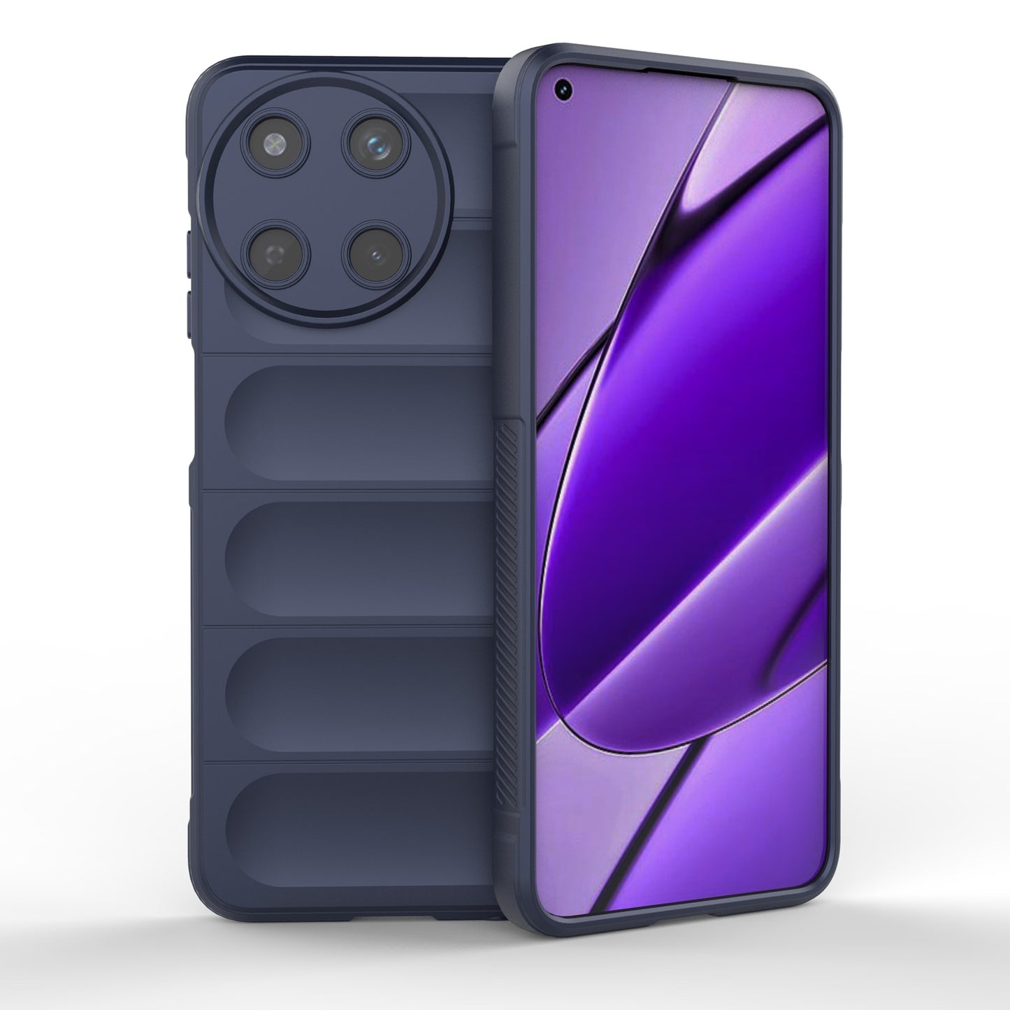 Realme 11 4G Global Magic Shield TPU + Flannel Phone Case: Durable, Non-toxic, Easy Access, Stylish Design
