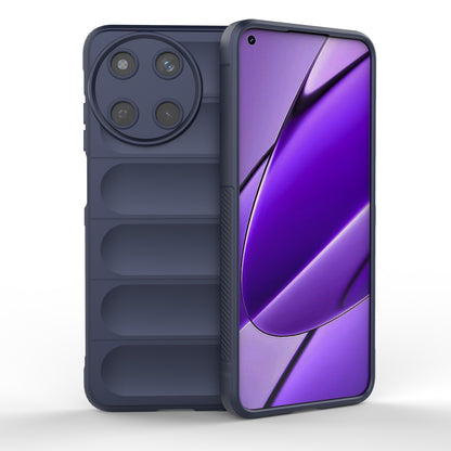 Realme 11 4G Global Magic Shield TPU + Flannel Phone Case: Durable, Non-toxic, Easy Access, Stylish Design