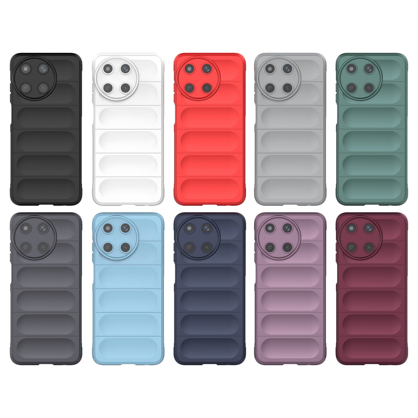 Realme 11 4G Global Magic Shield TPU + Flannel Phone Case: Durable, Non-toxic, Easy Access, Stylish Design