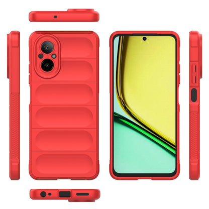 Realme C67 4G Global Magic Shield TPU + Flannel Phone Case: Durable, Non-toxic, Easy Access, Stylish Design