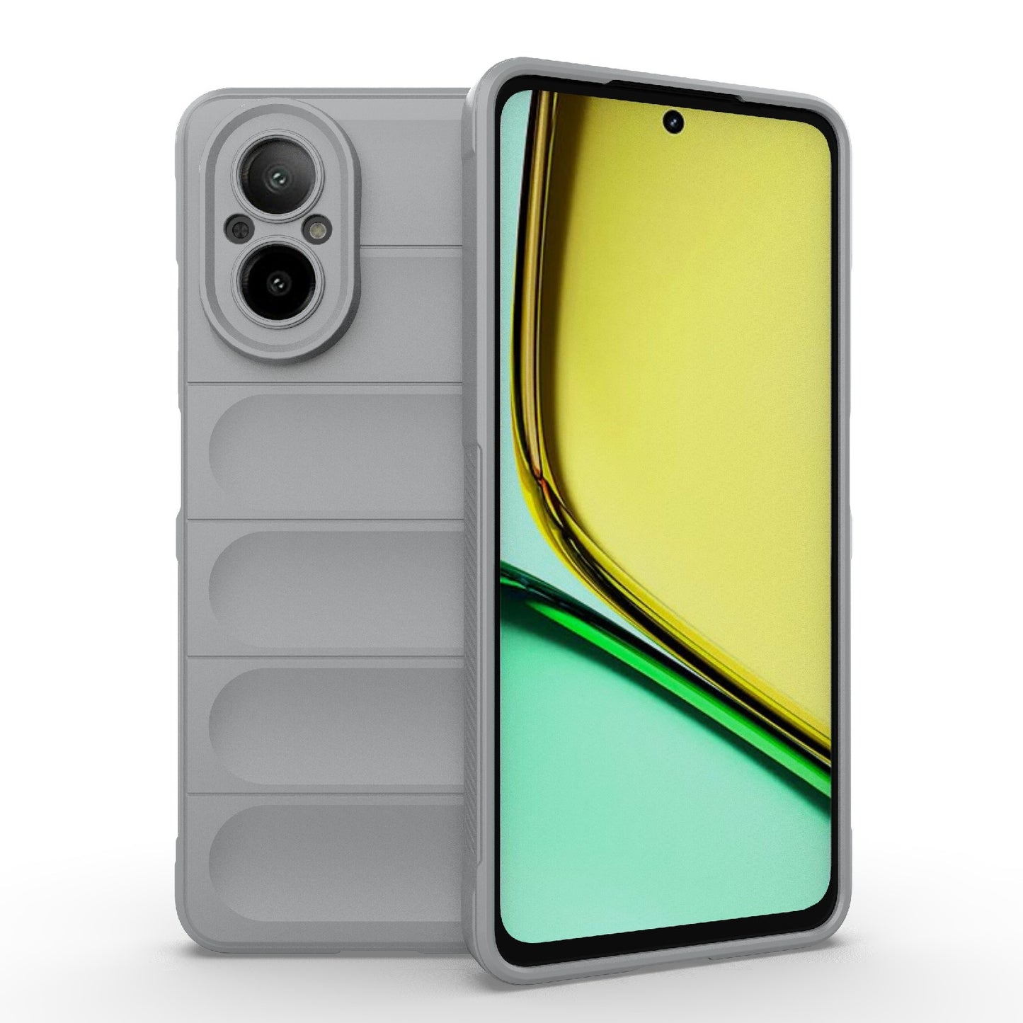 Realme C67 4G Global Magic Shield TPU + Flannel Phone Case: Durable, Non-toxic, Easy Access, Stylish Design