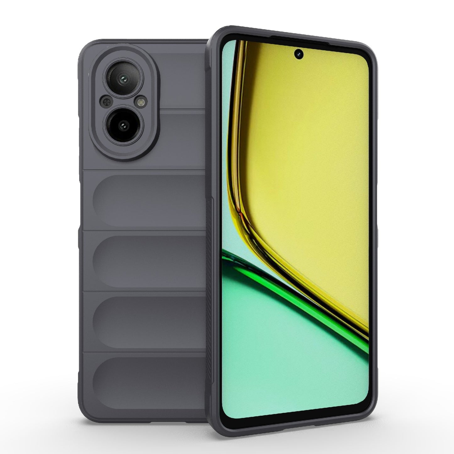 Realme C67 4G Global Magic Shield TPU + Flannel Phone Case: Durable, Non-toxic, Easy Access, Stylish Design