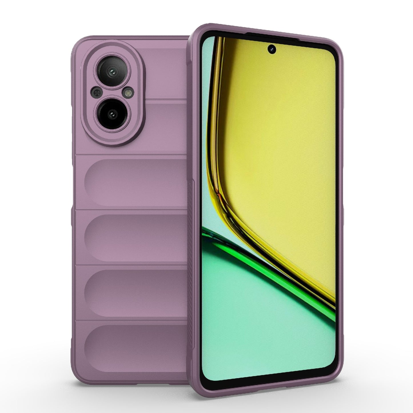 Realme C67 4G Global Magic Shield TPU + Flannel Phone Case: Durable, Non-toxic, Easy Access, Stylish Design