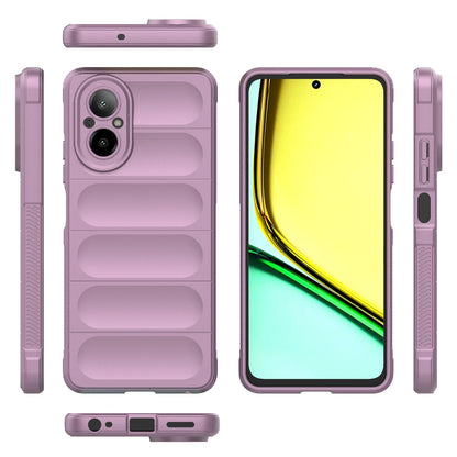 Realme C67 4G Global Magic Shield TPU + Flannel Phone Case: Durable, Non-toxic, Easy Access, Stylish Design