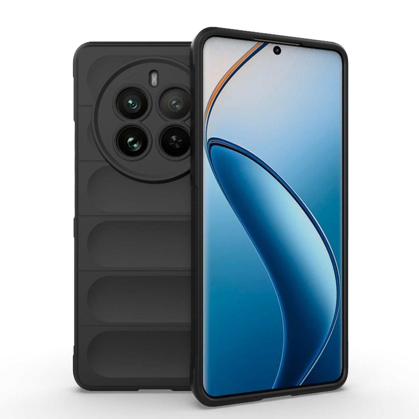 Realme 12 Pro 5G Magic Shield TPU + Flannel Phone Case: Durable, Non-toxic, Easy Access, Stylish Design