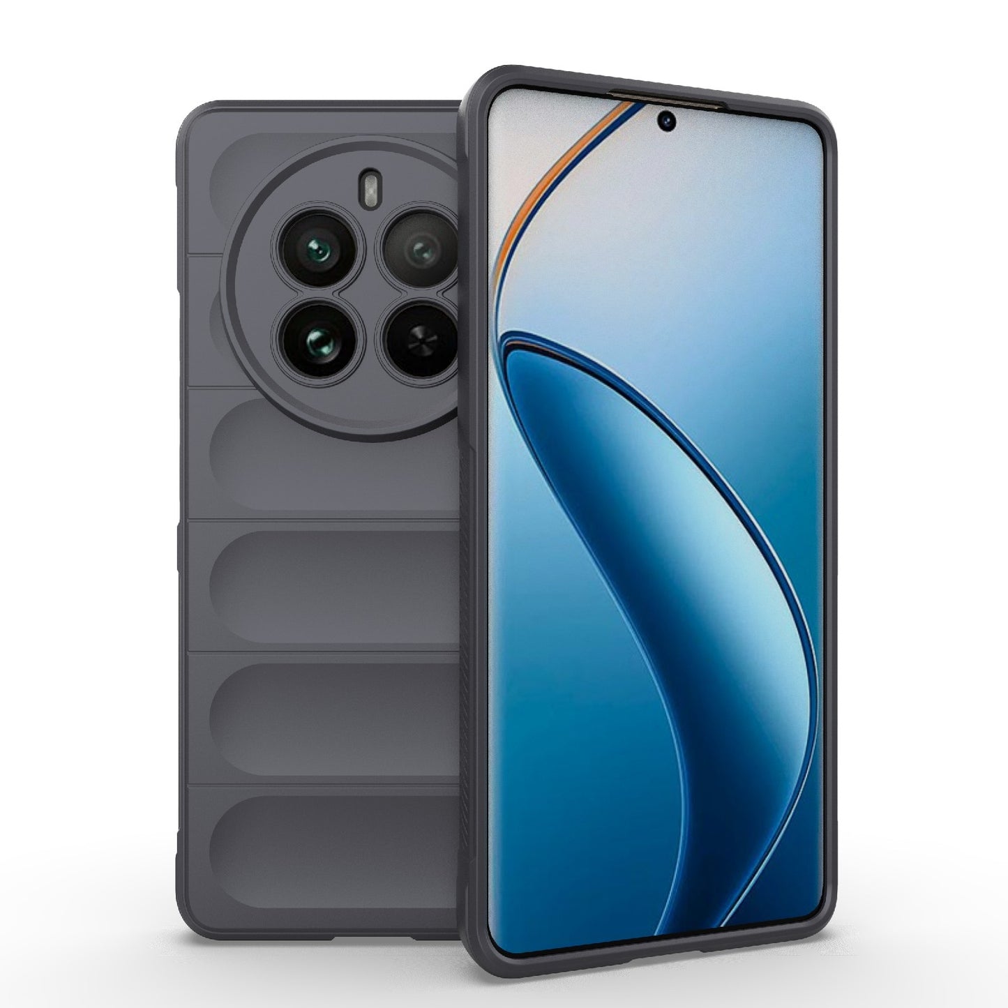 Realme 12 Pro 5G Magic Shield TPU + Flannel Phone Case: Durable, Non-toxic, Easy Access, Stylish Design