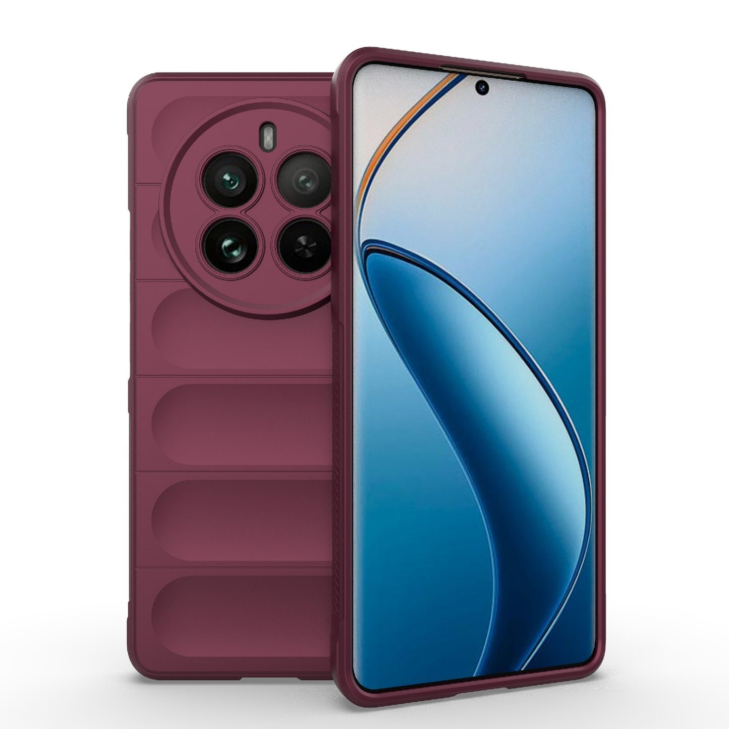 Realme 12 Pro 5G Magic Shield TPU + Flannel Phone Case: Durable, Non-toxic, Easy Access, Stylish Design