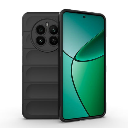 Realme 12+ 5G Global Magic Shield TPU + Flannel Phone Case: Durable, Non-toxic, Easy Access, Stylish Design
