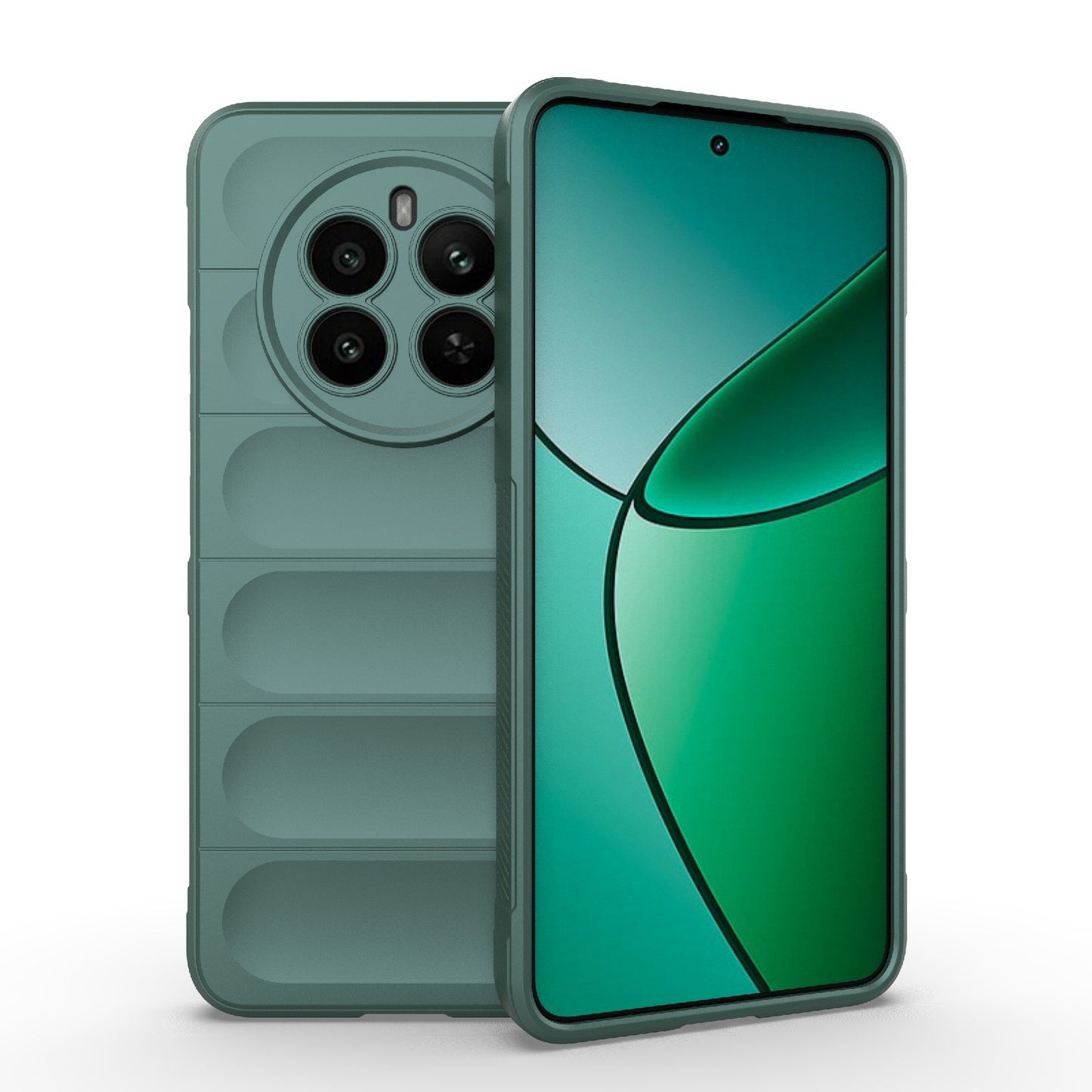 Realme 12+ 5G Global Magic Shield TPU + Flannel Phone Case: Durable, Non-toxic, Easy Access, Stylish Design