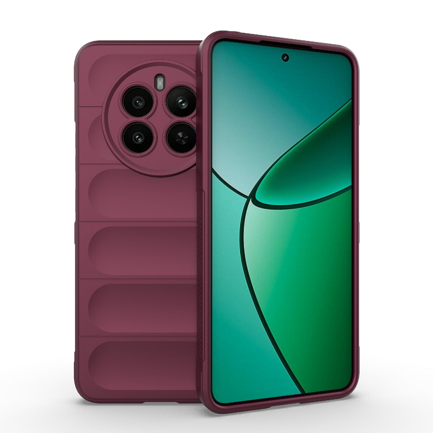 Realme 12+ 5G Global Magic Shield TPU + Flannel Phone Case: Durable, Non-toxic, Easy Access, Stylish Design